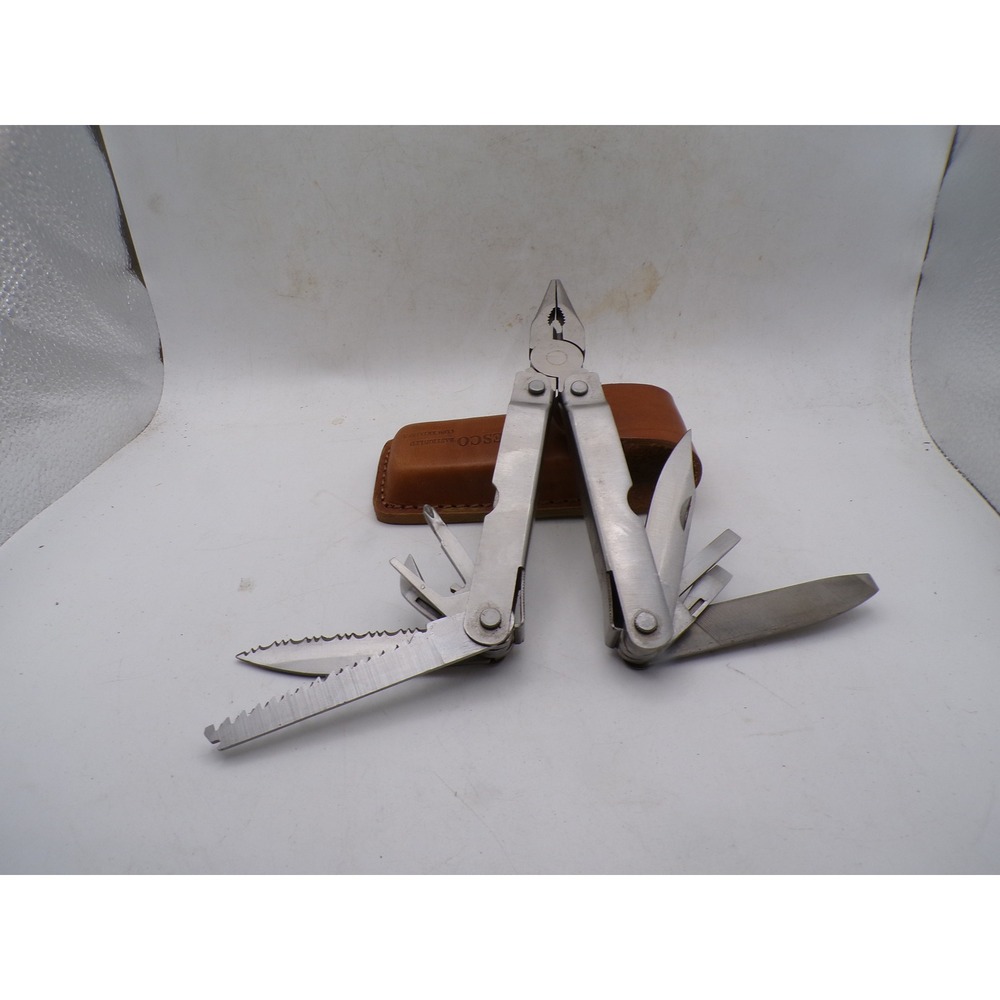 Hesco Bastion Ltd Concertainer Multi-Tool with Leather Sheath Stainless Steel